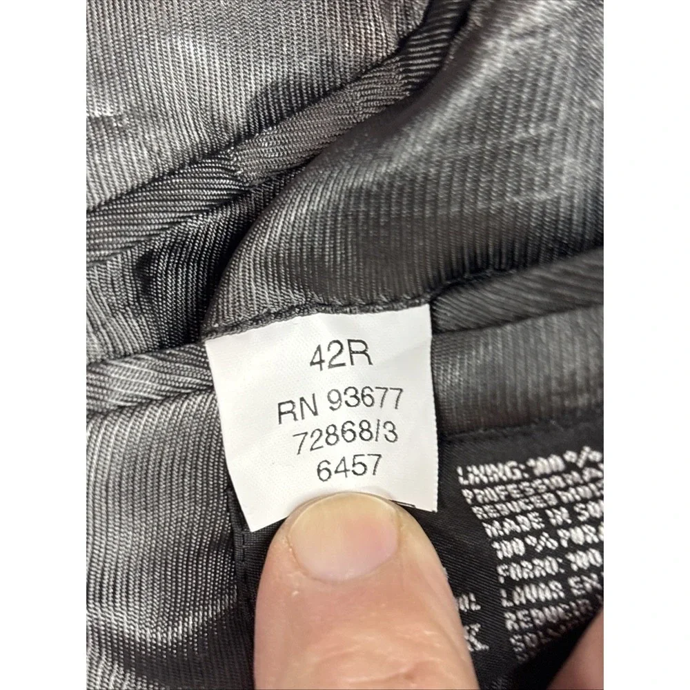 Stafford Essentials Men's Blazer Gray Birdseye‎ Size 42R 100% New Wool 3 Button